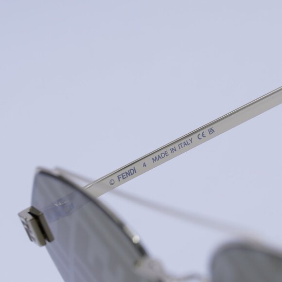 Fendi FE40060U 10G FENDI SKY Sunglasses Gold Round Frame, Brown Lenses - Picture 7 of 12